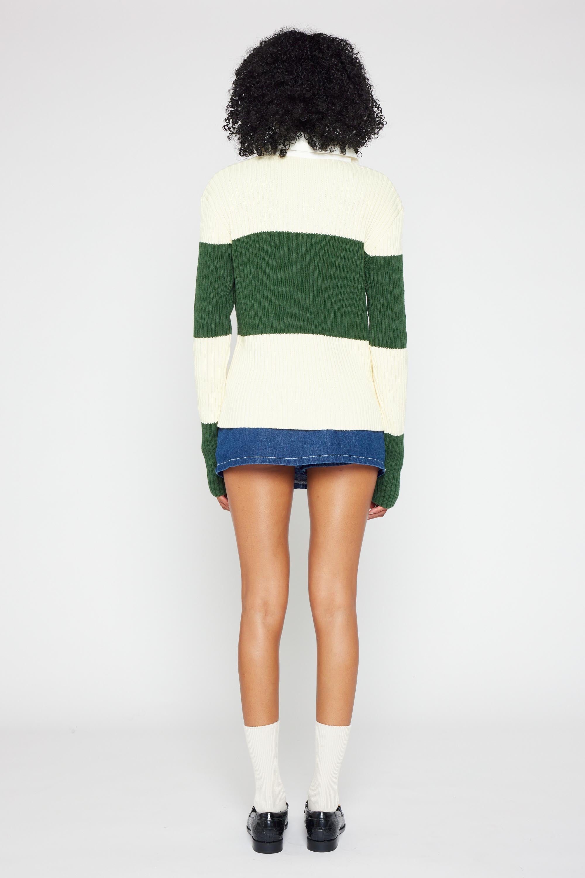 Ivy Long Sleeve Knit Rugby Shirt